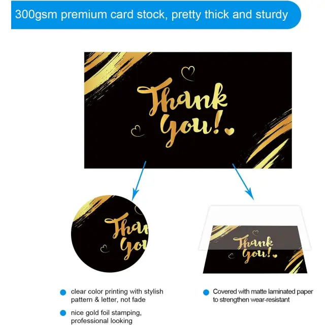 Thank You Cards Bulk | Represent Your Enthusiasm to Thank Customers and Leaves Your Customers Good Impression | Richpack Wholesale - thank you for the gift card​ 3