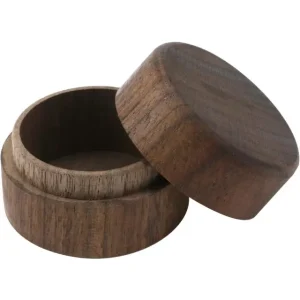Round Wooden Ring Box Walnut | Premium Jewelry Packaging | Richpack - ​round wooden ring box​