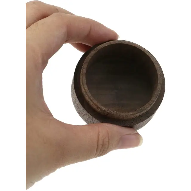 Round Wooden Ring Box Walnut | Premium Jewelry Packaging | Richpack - ​round wooden ring box​ 5