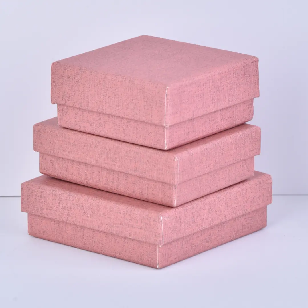 Pink Jewelry Gift Box with Lid | For Rings & Necklace | 7x9x3cm | Richpack In Stock - DSC 2770