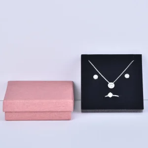 Pink Jewelry Gift Box with Lid | For Rings & Necklace | 7x9x3cm | Richpack In Stock - DSC 2782