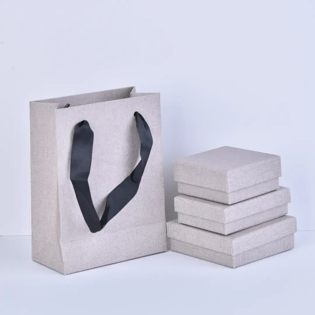 Gray Jewelry Gift Box with Lids 9x9x3cm | Modern Favor Box with Lid | Ready Stock Wholesale - Gray Jewelry Gift Box with lids (8)