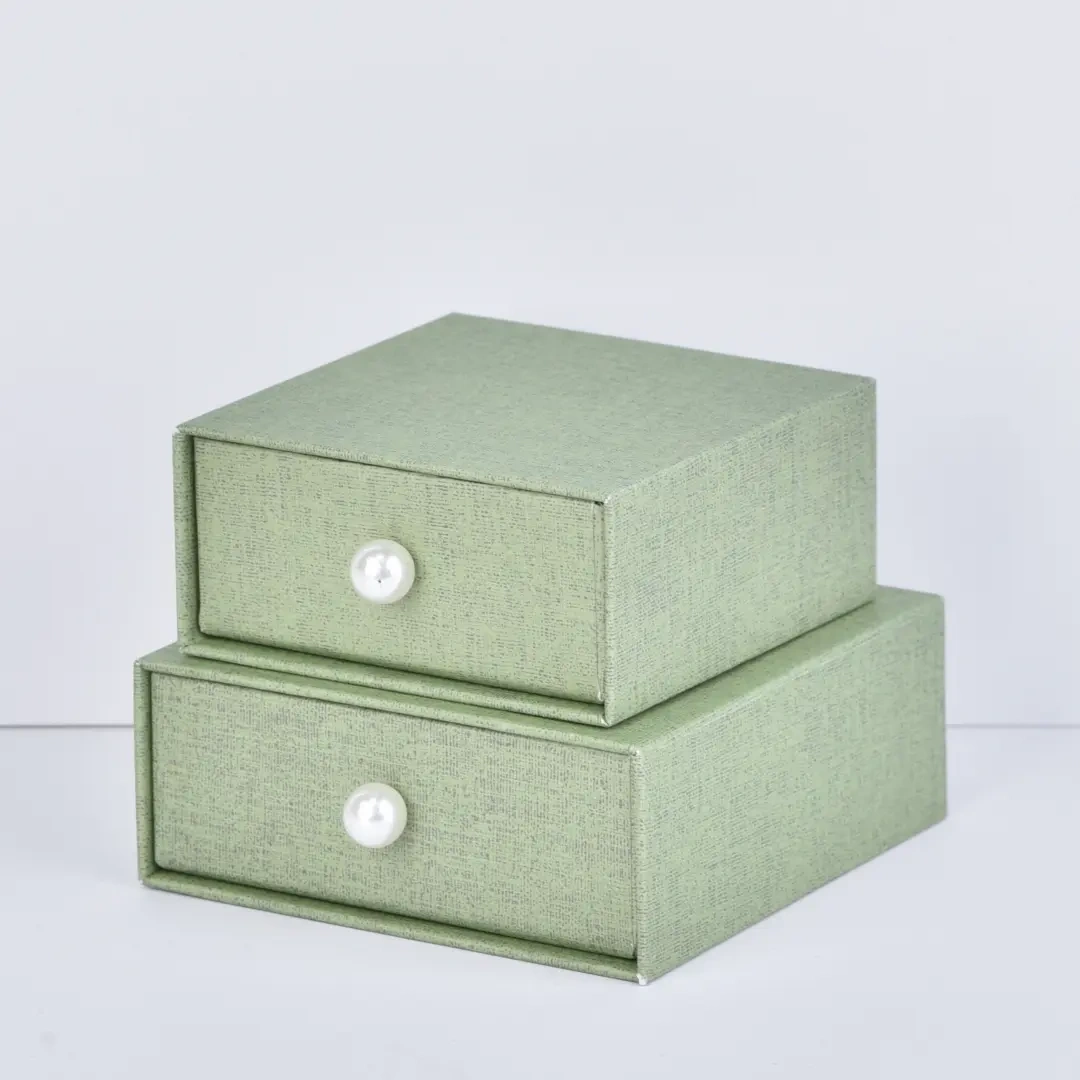 Small Green Paper Bags 12x16x6cm - Richpack | Green Cardboard Gift Bag Wholesale - Green Drawer gift Box2