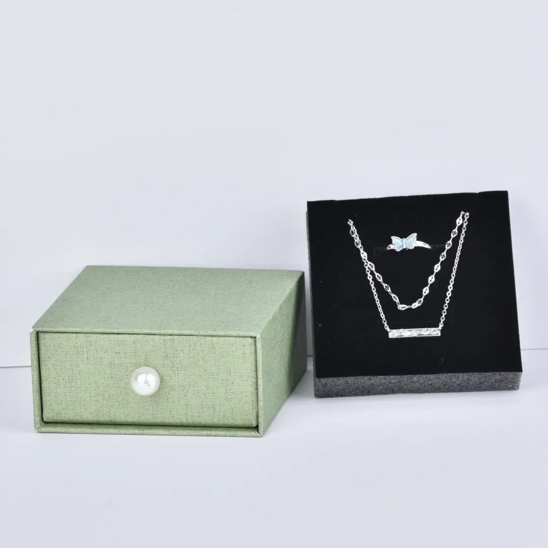 Small Green Paper Bags 12x16x6cm - Richpack | Green Cardboard Gift Bag Wholesale - Green Drawer gift Box7