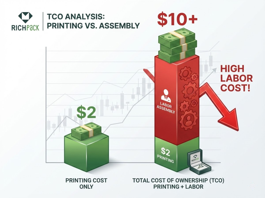How to Bundle Thank You Cards with Jewelry Gift Boxes - Hidden Costs of DIY