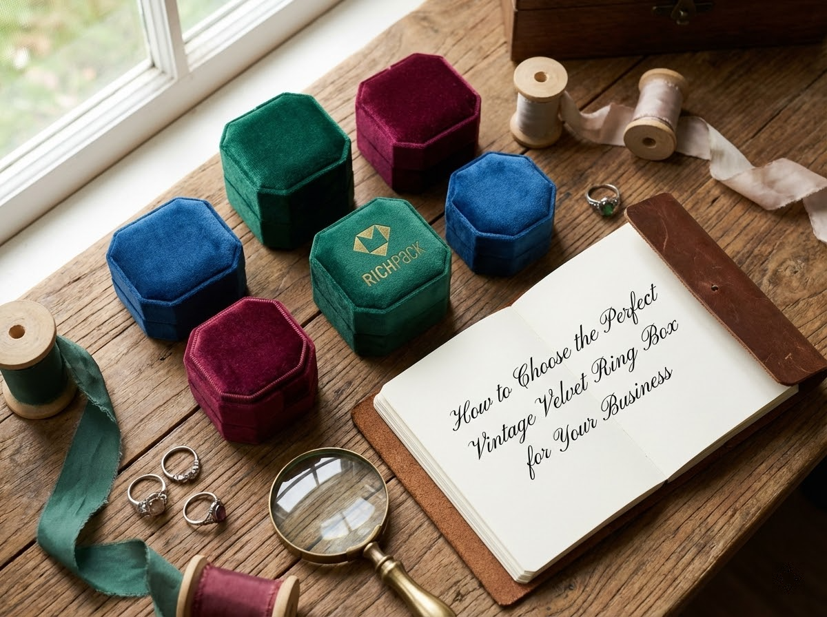 วิธีเลือกกล่องแหวนกำมะหยี่วินเทจที่สมบูรณ์แบบสำหรับธุรกิจของคุณ - วิธีเลือกกล่องแหวนกำมะหยี่วินเทจที่สมบูรณ์แบบสำหรับธุรกิจของคุณ