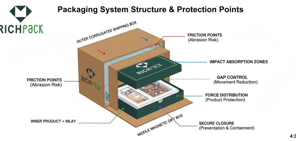 Which Is Better in 2026 Custom Magnetic Gift Boxes or Cardboard Boxes - Outer Cartons Protect Magnetic Rigid Boxes (2)