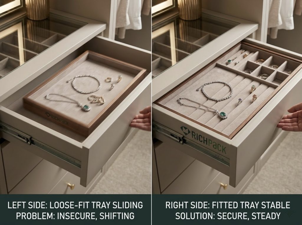 How to Choose the Best Stackable Jewelry Trays for Drawers - Poor Insert Fit Slows Picking and Damages Jewelry