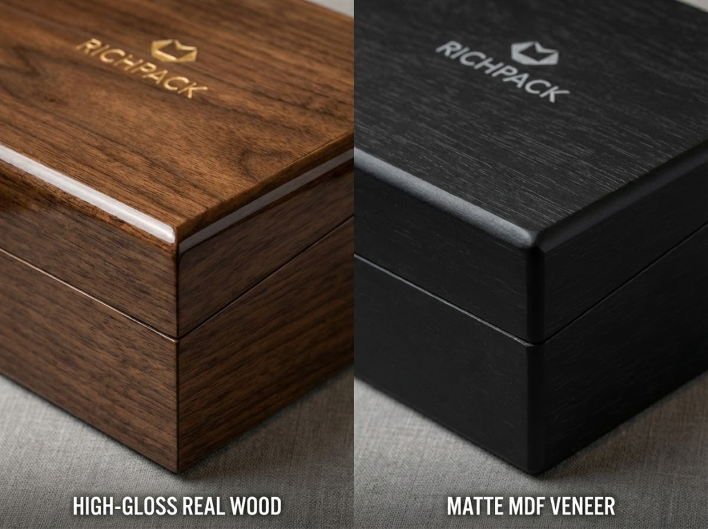 How to Create Iconic Custom Watch Box Packaging Designs - Solid Wood vs. MDF Veneer