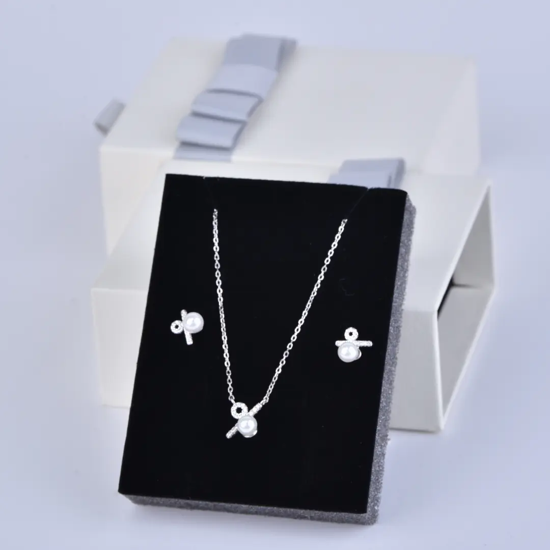 Bowknot Jewelry Box - White Bowknot Jewelry Box for Earrings, Ring & Pendant | Ready Stock Wholesale - bowknot jewelry box (3)