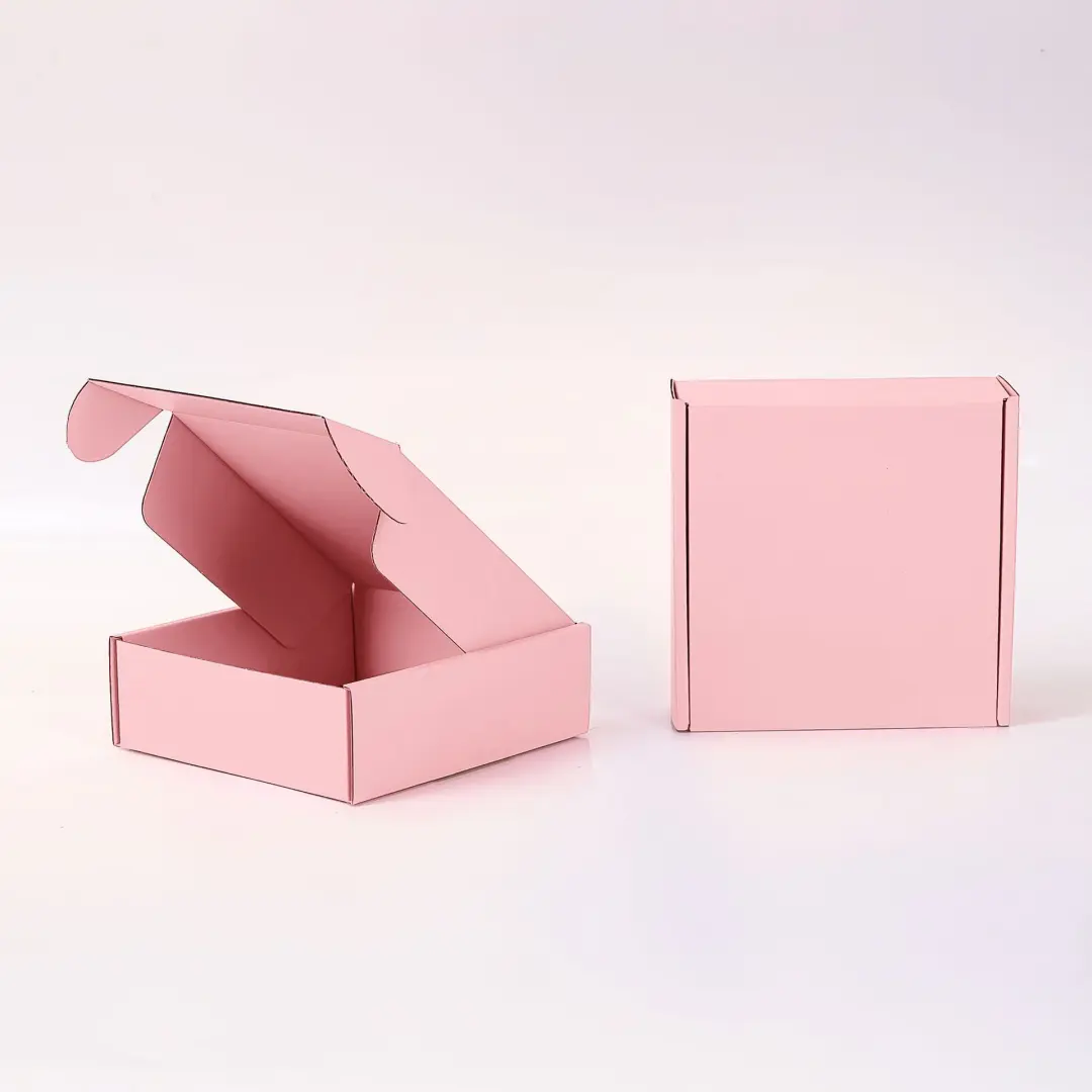 Pink Mailer Boxes - 15x15x5cm Pink Small Shipping Box & Large Pink Shipping Boxes - Airplane box1