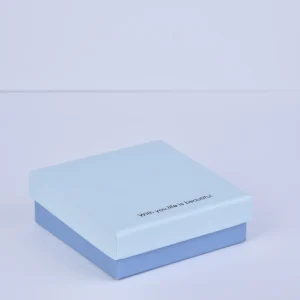 Light Blue Paper Bag - 12x16x6cm Blue Empty Gift Bag & Blue Gift Bags Bulk Wholesale - Baby Blue Small Jewelry Gift Boxes with Lid8