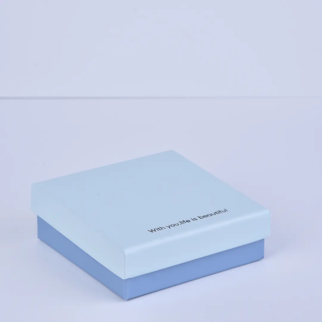 Light Blue Paper Bag - 12x16x6cm Blue Empty Gift Bag & Blue Gift Bags Bulk Wholesale - Baby Blue Small Jewelry Gift Boxes with Lid8