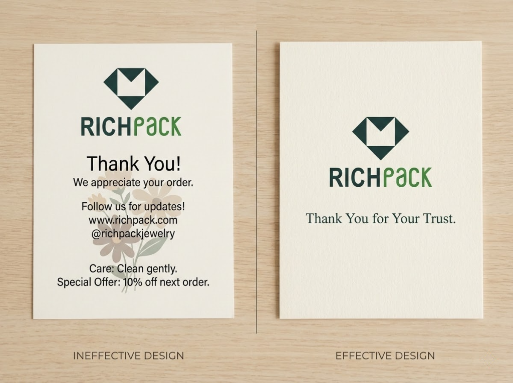 Takı Markası Sadakatini Artıracak 10 Teşekkür Kartı Fikri - Marka Algısını Olumsuz Etkileyen Yaygın Tasarım Hataları