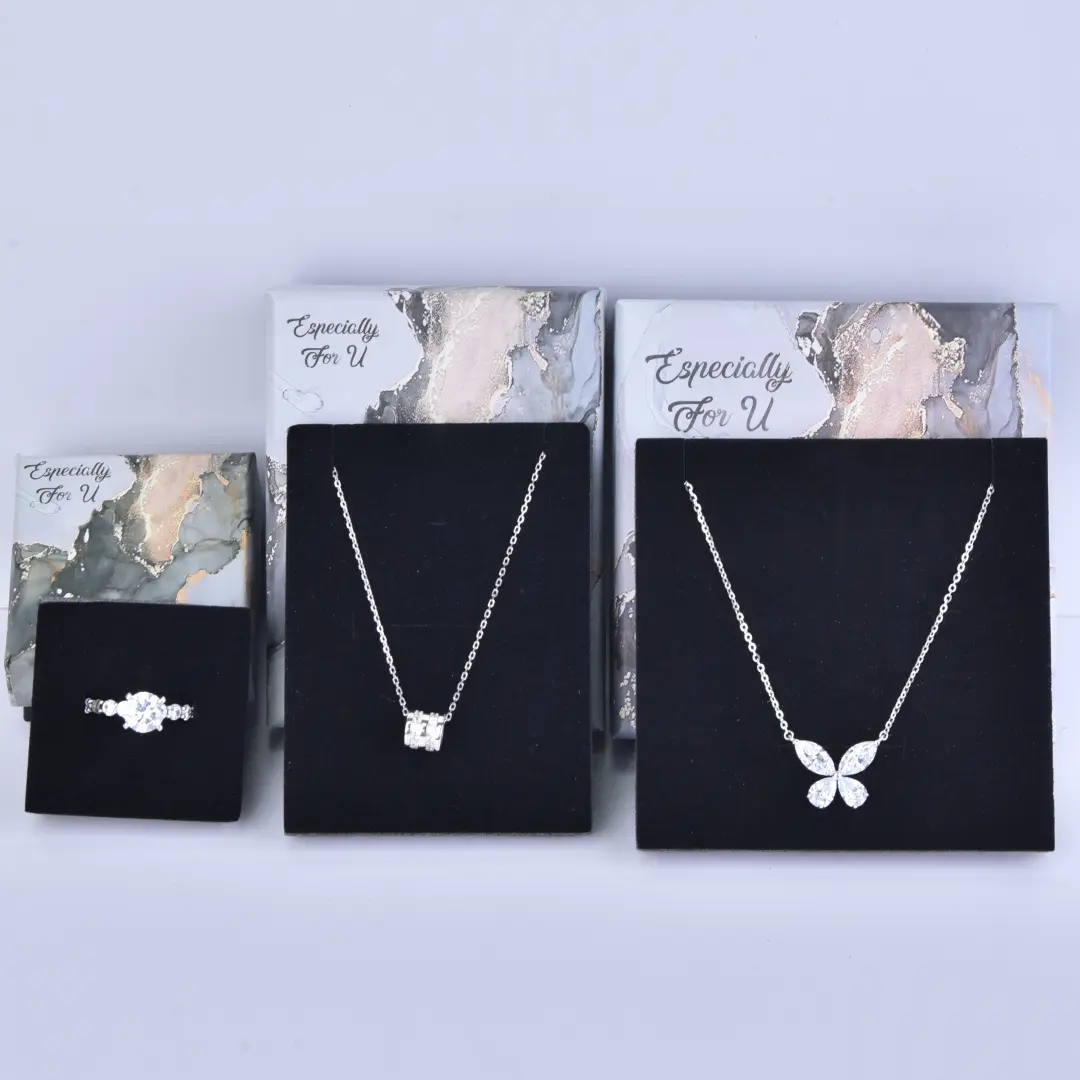 Gilded Marble Gift Box - 9x9x3cm Luxury Black and Gold Gift Box with Lids | Jewelry Box Wholesale - Gilded Marble Gift Box2