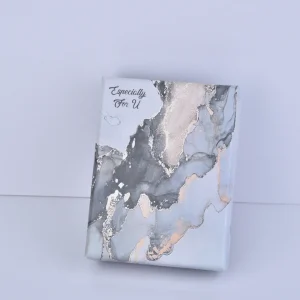 Coffret cadeau en marbre doré - 9 x 9 x 3 cm - Coffret cadeau de luxe noir et or avec couvercle | Vente en gros de boîtes à bijoux - Coffret cadeau en marbre doré