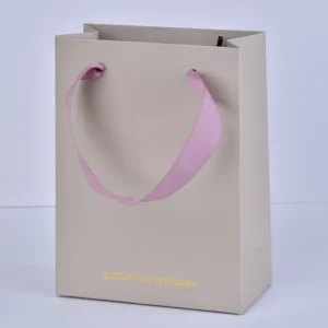 Паперова коробка для ювелірних виробів - цегляно-рожевий спеціальний папір | Доступний індивідуальний логотип - паперові пакети з ручками та логотипом