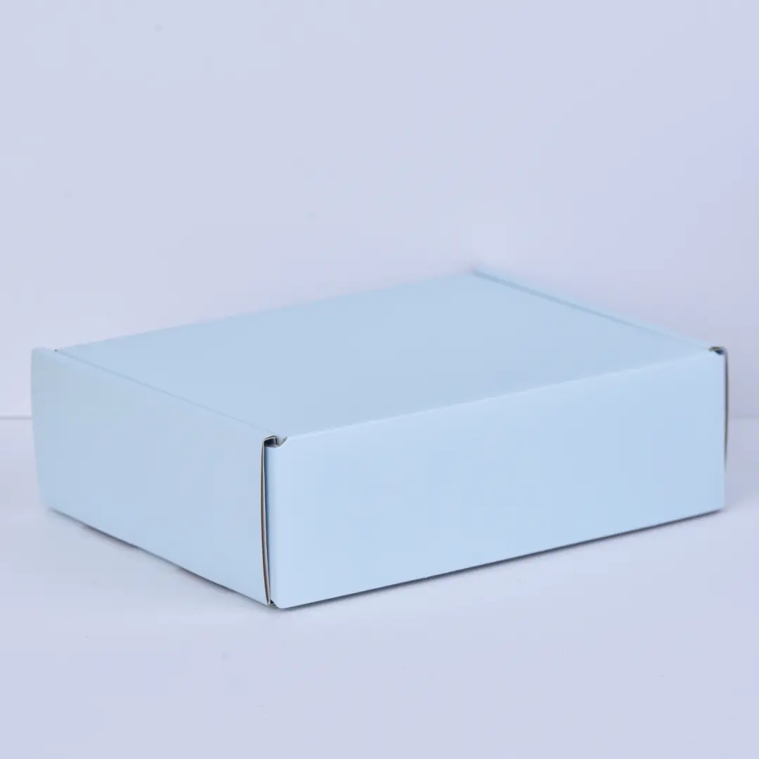 Light Blue Cardboard Shipping Boxes - 18x13x5.5cm Blue Mailer Boxes & Corrugated Tuck Top Box - Jewelry Shipping Box1