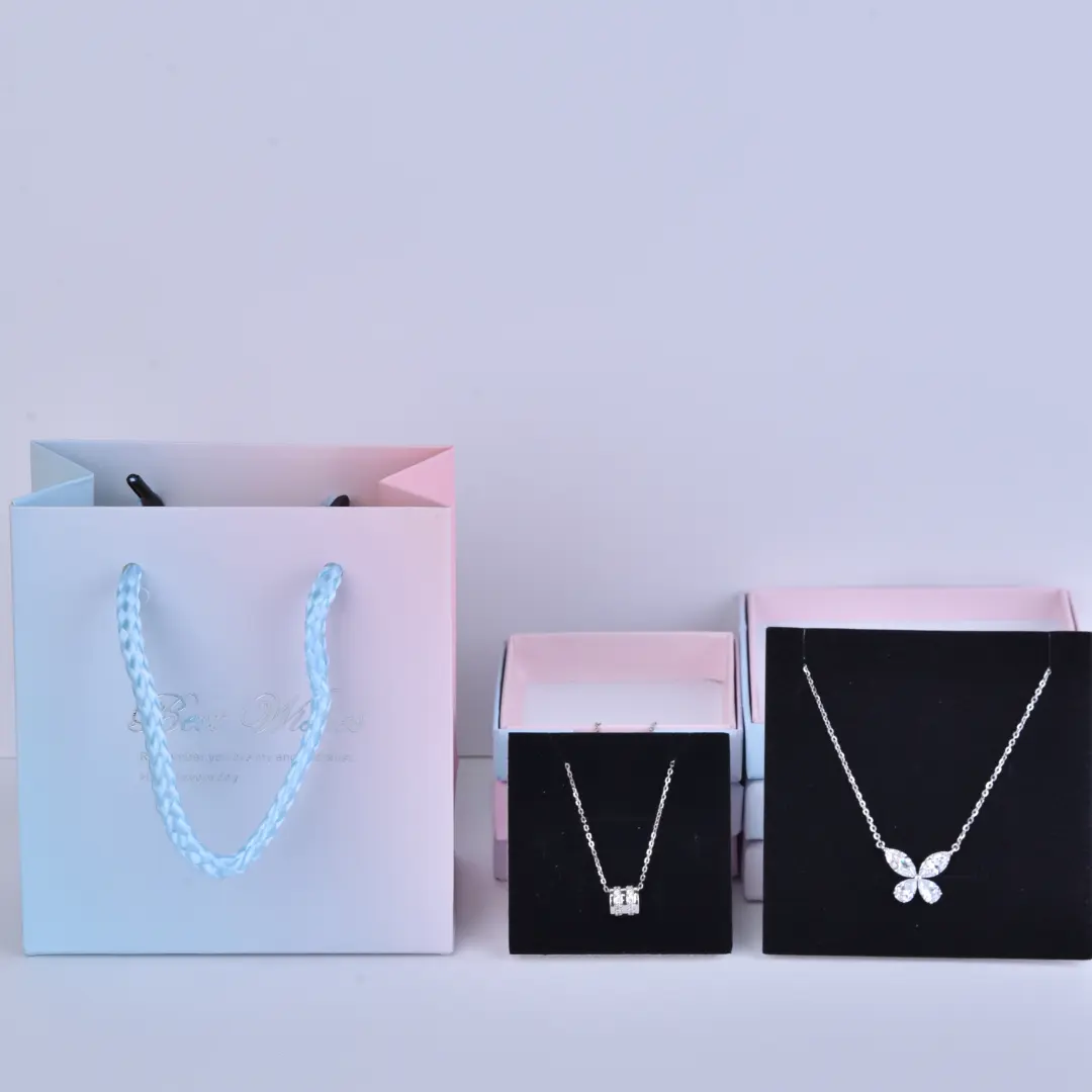 Pastoral Multicolor Paper Jewelry Boxes - 6.5x6.5x1.6cm Jewelry Box Case for Pendant Earring - Pastoral Multicolor Paper Jewelry Box2