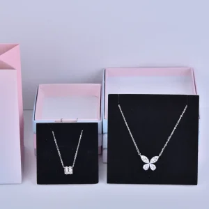 Boîtes à bijoux en papier multicolores à motif champêtre - 6.5 x 6.5 x 1.6 cm - Étui pour pendentif ou boucle d'oreille - Boîte à bijoux en papier multicolore à motif champêtre (3 pièces)