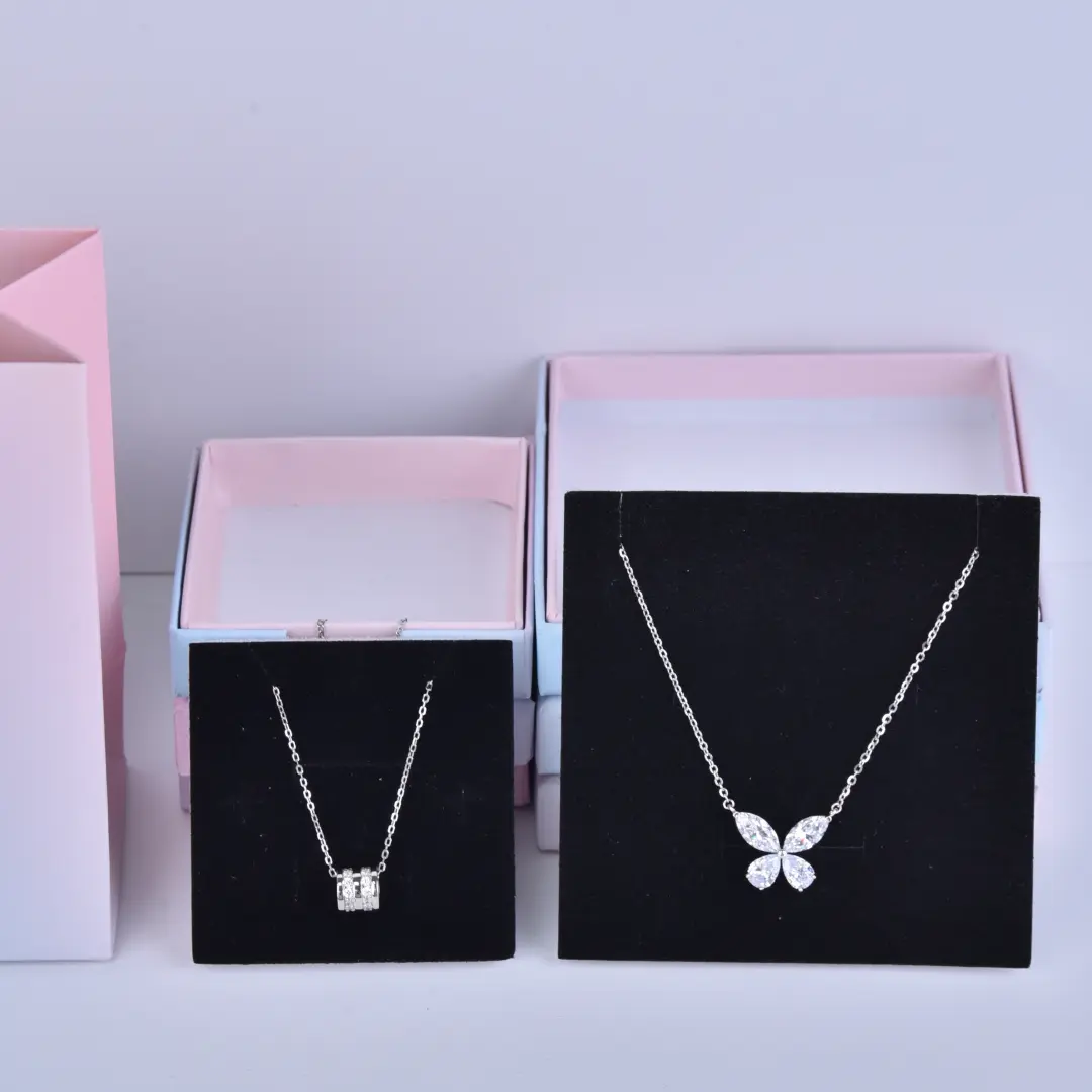 Pastoral Multicolor Paper Jewelry Boxes - 6.5x6.5x1.6cm Jewelry Box Case for Pendant Earring - Pastoral Multicolor Paper Jewelry Box3