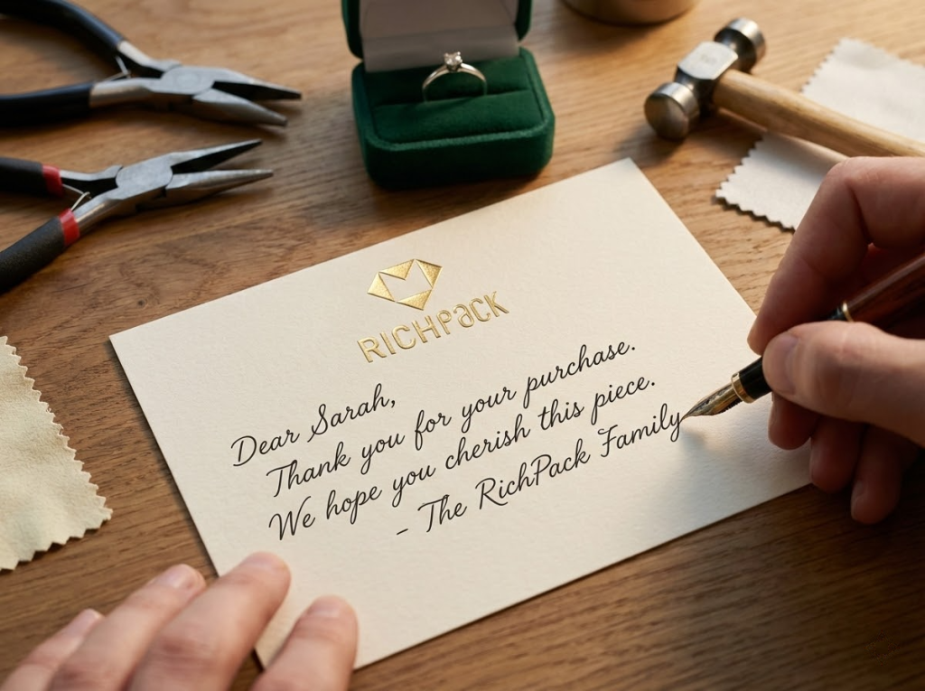 Takı Markasına Bağlılığı Artıracak 10 Teşekkür Kartı Fikri - 5 Takı Alıcı Senaryosu İçin Kullanıma Hazır Teşekkür Kartı Mesaj Şablonları