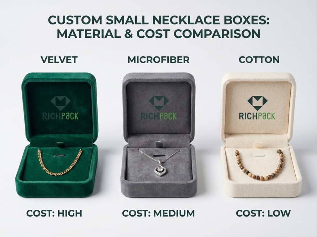 How Custom Small Necklace Boxes Increase Jewelry Profit Margins - Smart Material Choices That Deliver Quality