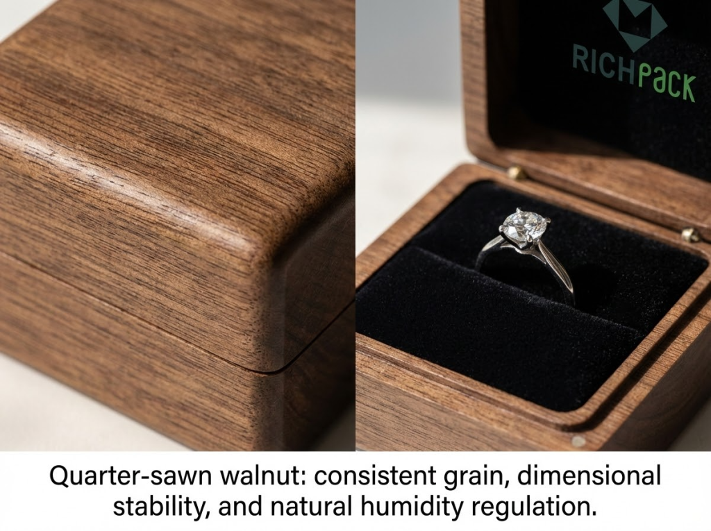 How to Select the Best Diamond Engagement Ring Box - Solid Hardwood Ring Boxes