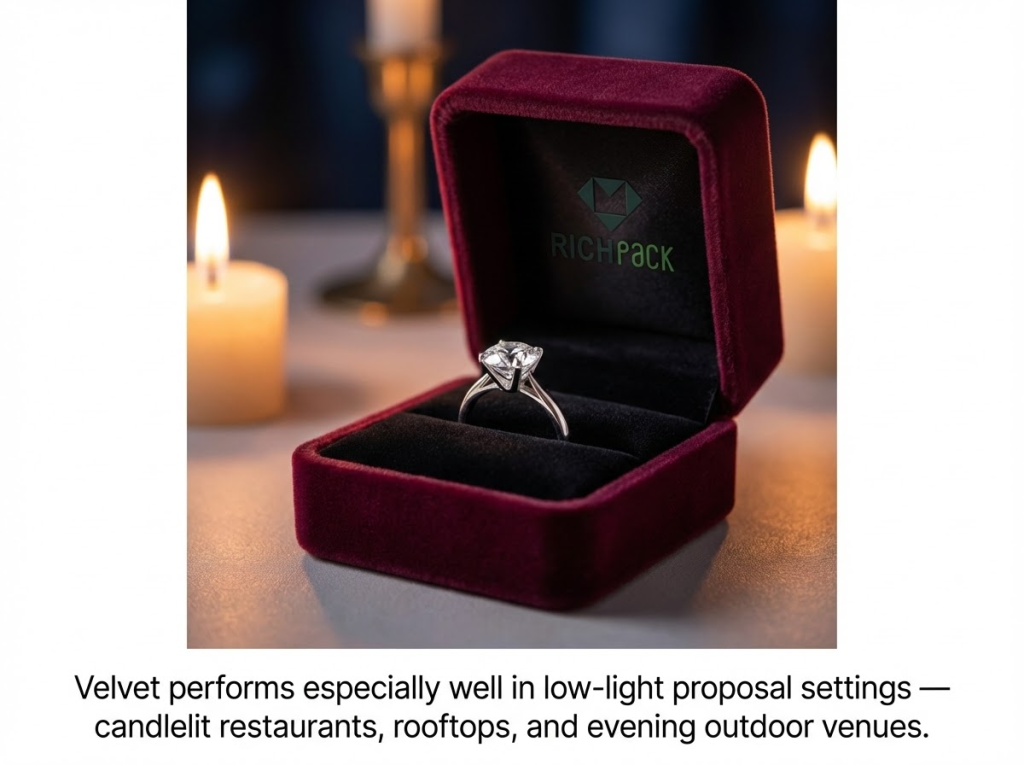 How to Select the Best Diamond Engagement Ring Box - Velvet Ring Boxes