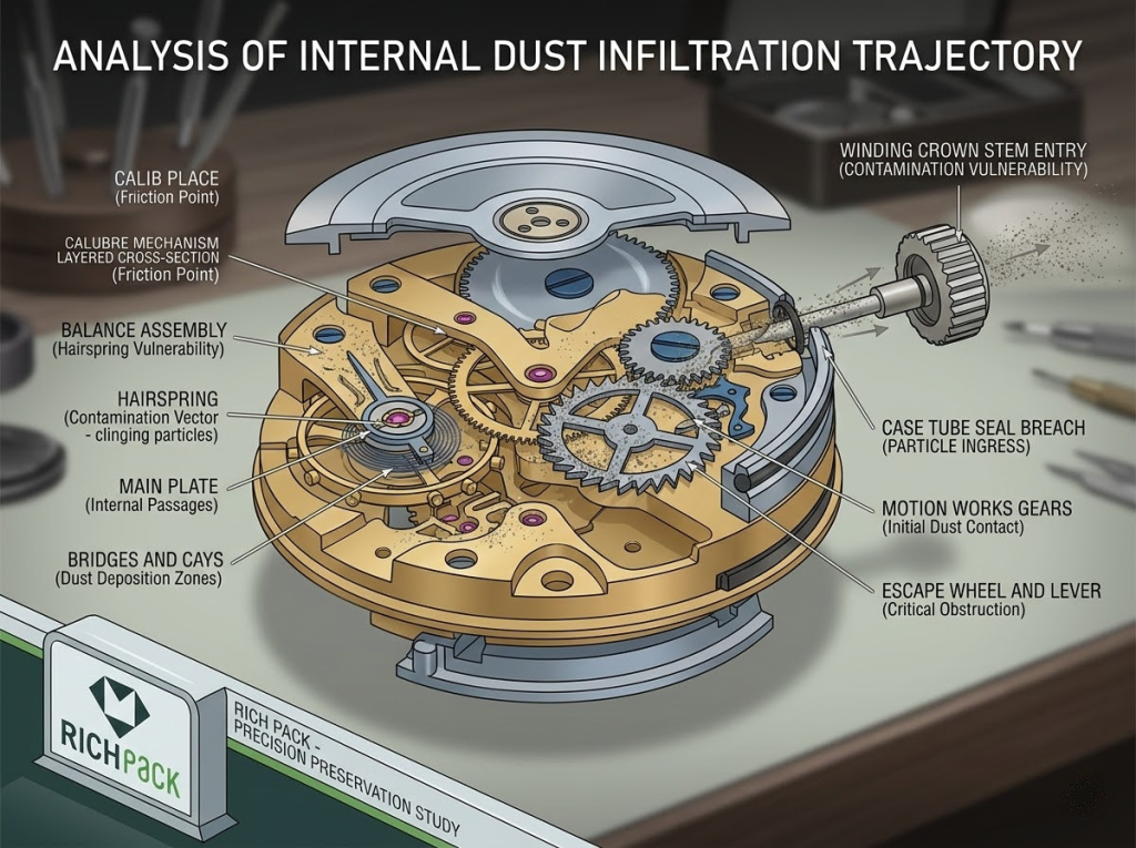 Wrist Watch Display Box: How to Store and Protect Your Timepiece - What Happens Inside a Watch Movement Without Proper Protection