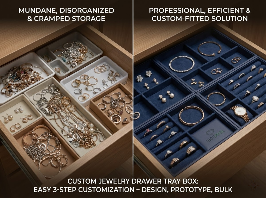 How to Order Custom-Made Jewelry Drawer Tray Box - Why Custom Trays Outperform Off the Shelf Solutions
