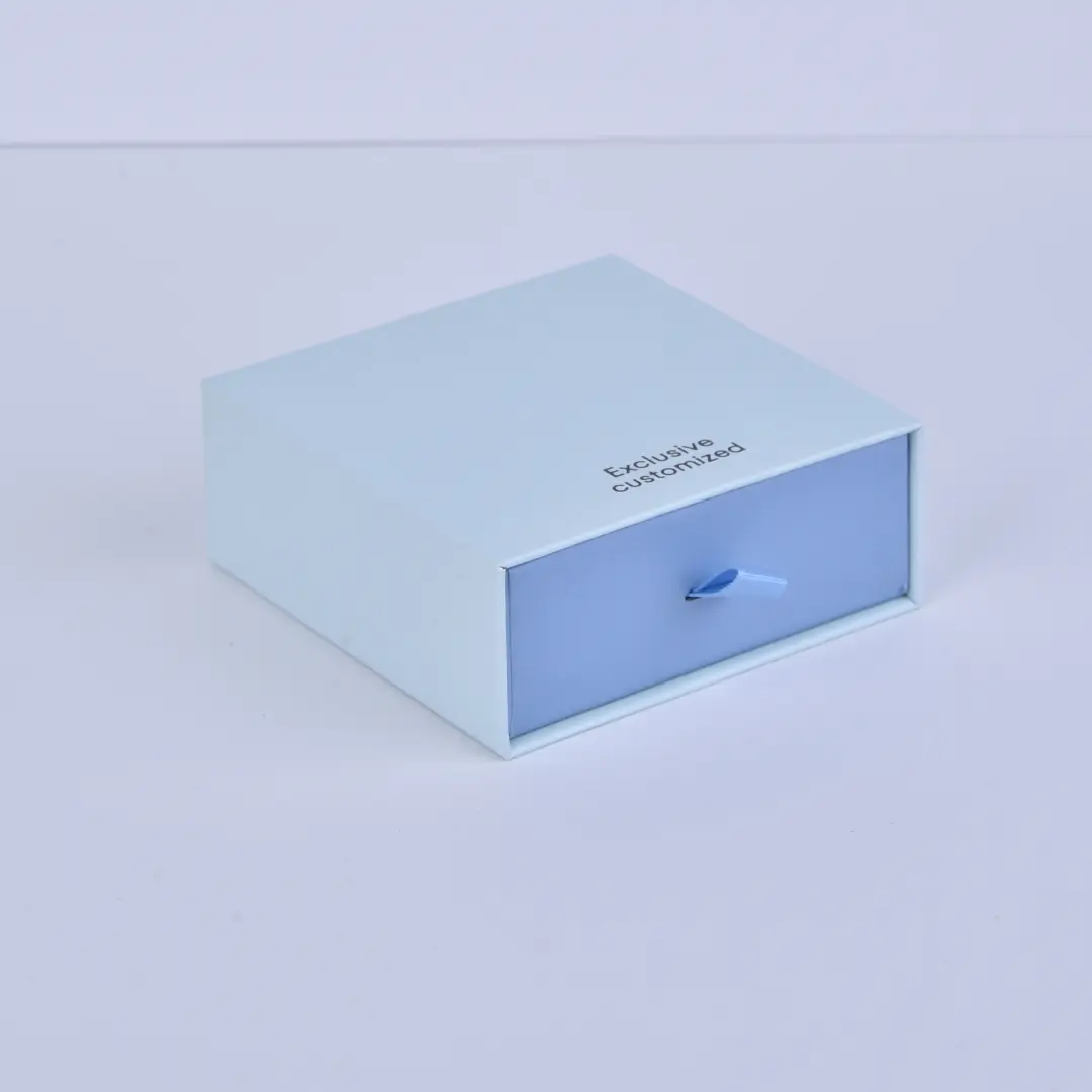 Light Blue Paper Bag - 12x16x6cm Blue Empty Gift Bag & Blue Gift Bags Bulk Wholesale - custom cardboard necklace drawer boxes (2)