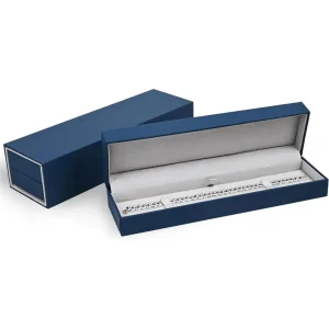 Mens Jewelry Box for Chains | Navy Blue Suede Tangle-Free Packaging | Richpack - mens jewelry box for chains​