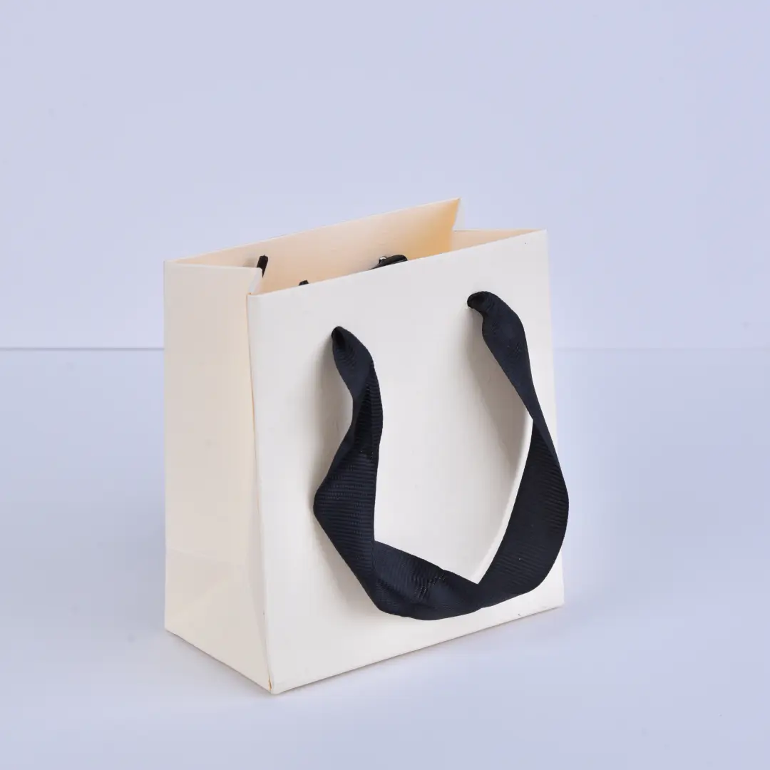 Paper Bags for Jewelry Gifts - Earth White Custom Paper Jewelry Bag Boxes (11x12x6cm) - paper bags for Jewelry gifts