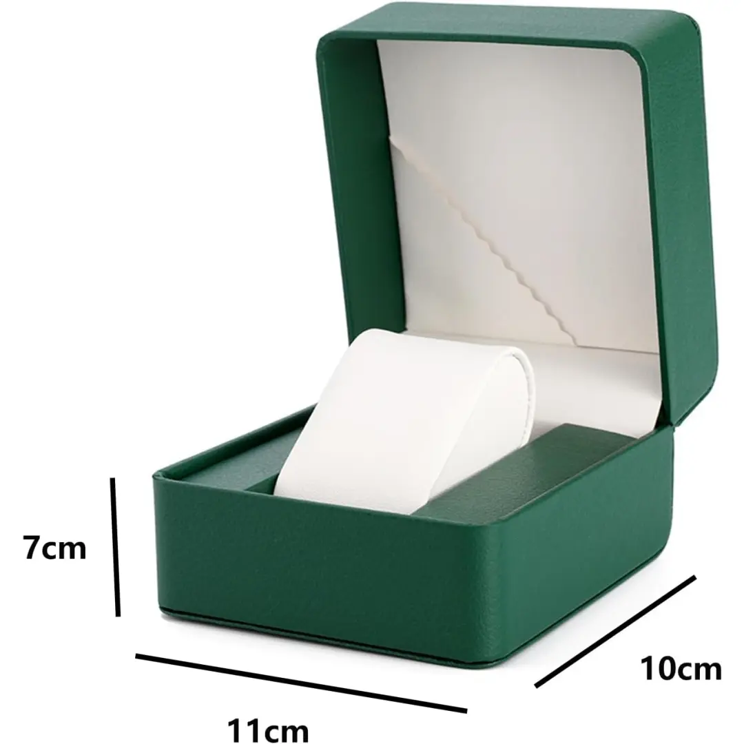 Watch and Jewelry Box Men Green Leather 4.3