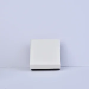 Sacs en papier blanc personnalisés avec poignée - Sac à bijoux en papier 11 x 12 x 6 cm | Petits sacs cadeaux noirs et blancs - Boîte à bijoux en papier blanc deux pièces