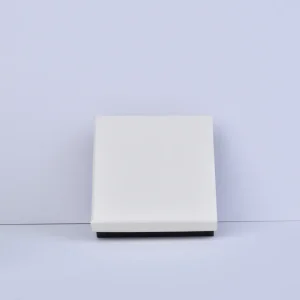 Sacs en papier blanc personnalisés avec poignée - Sac à bijoux en papier 11 x 12 x 6 cm | Petits sacs cadeaux noirs et blancs - Boîte à bijoux en papier blanc deux pièces