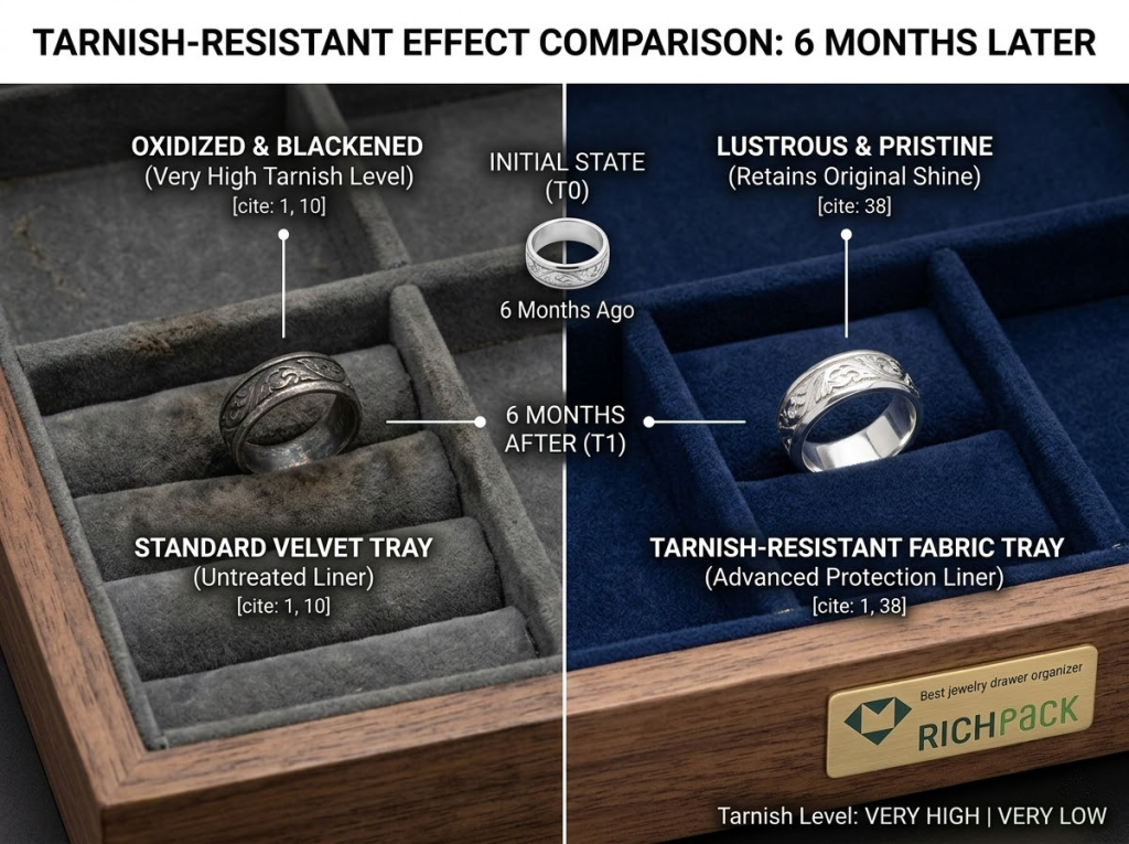 15 of the Best Jewelry Drawer Organizer Solutions in 2026 - Anti Tarnish Fabric Lined Jewelry Inserts