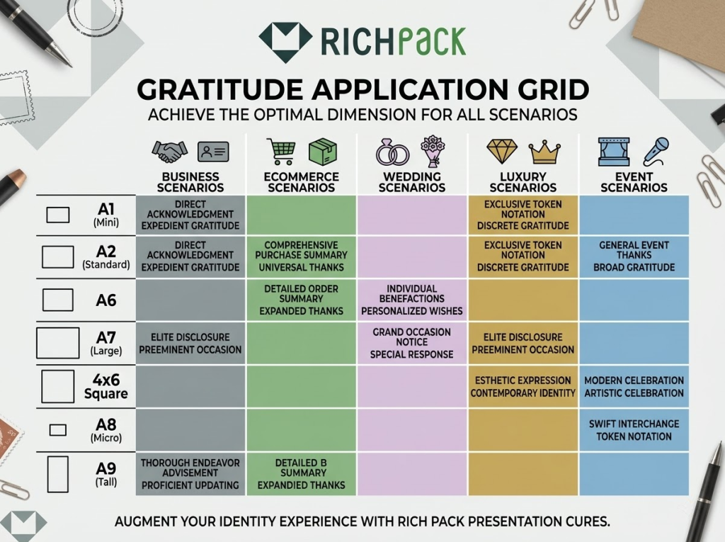 The Ultimate Guide to Choosing the Right Thank You Card Size - Event and Follow Up Cards