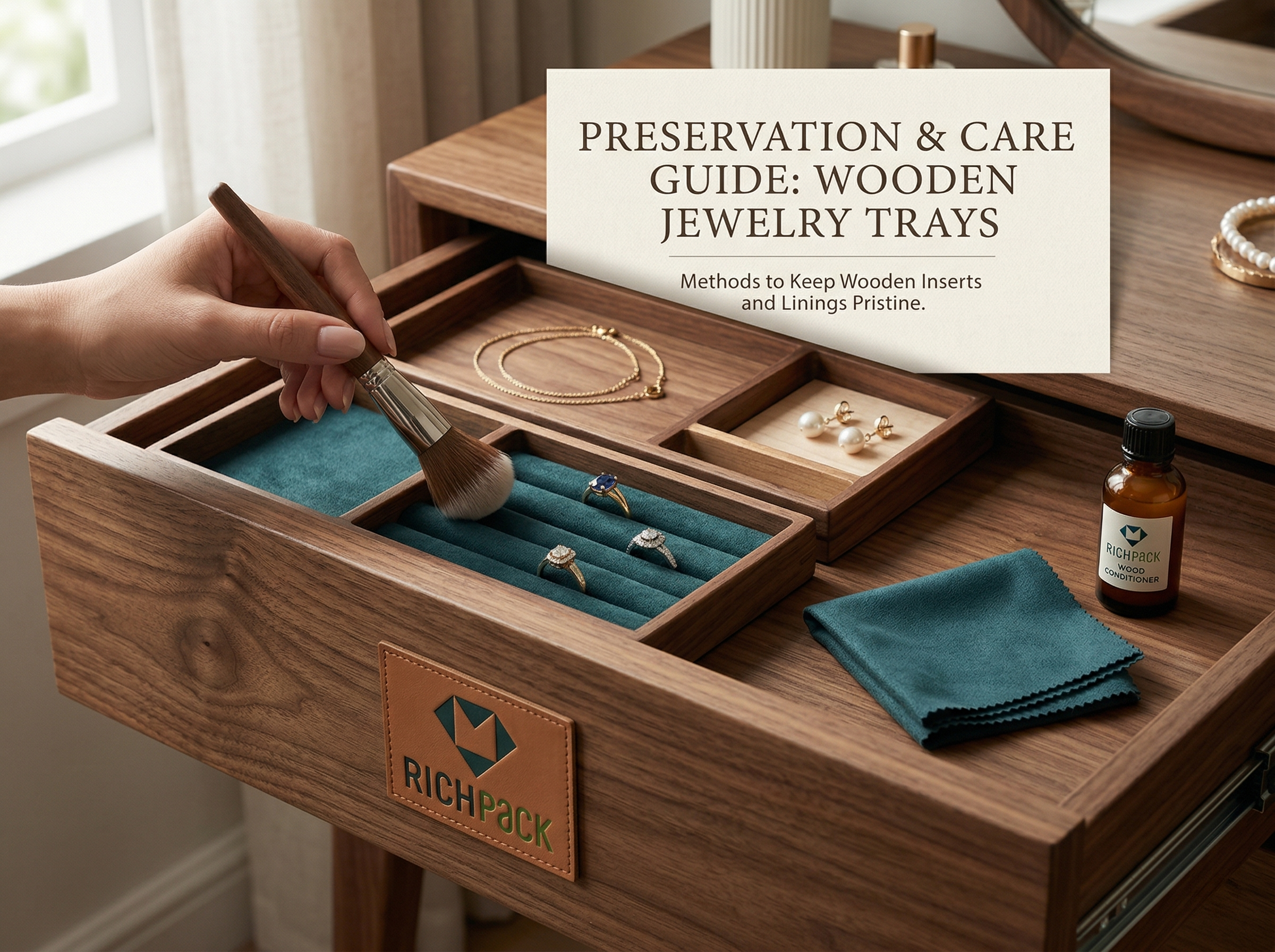 Unsaon Pagmentinar ug Pag-atiman sa mga Kahoy nga Jewelry Drawer Tray - Unsaon Pagmentinar ug Pag-atiman sa mga Kahoy nga Jewelry Drawer Tray