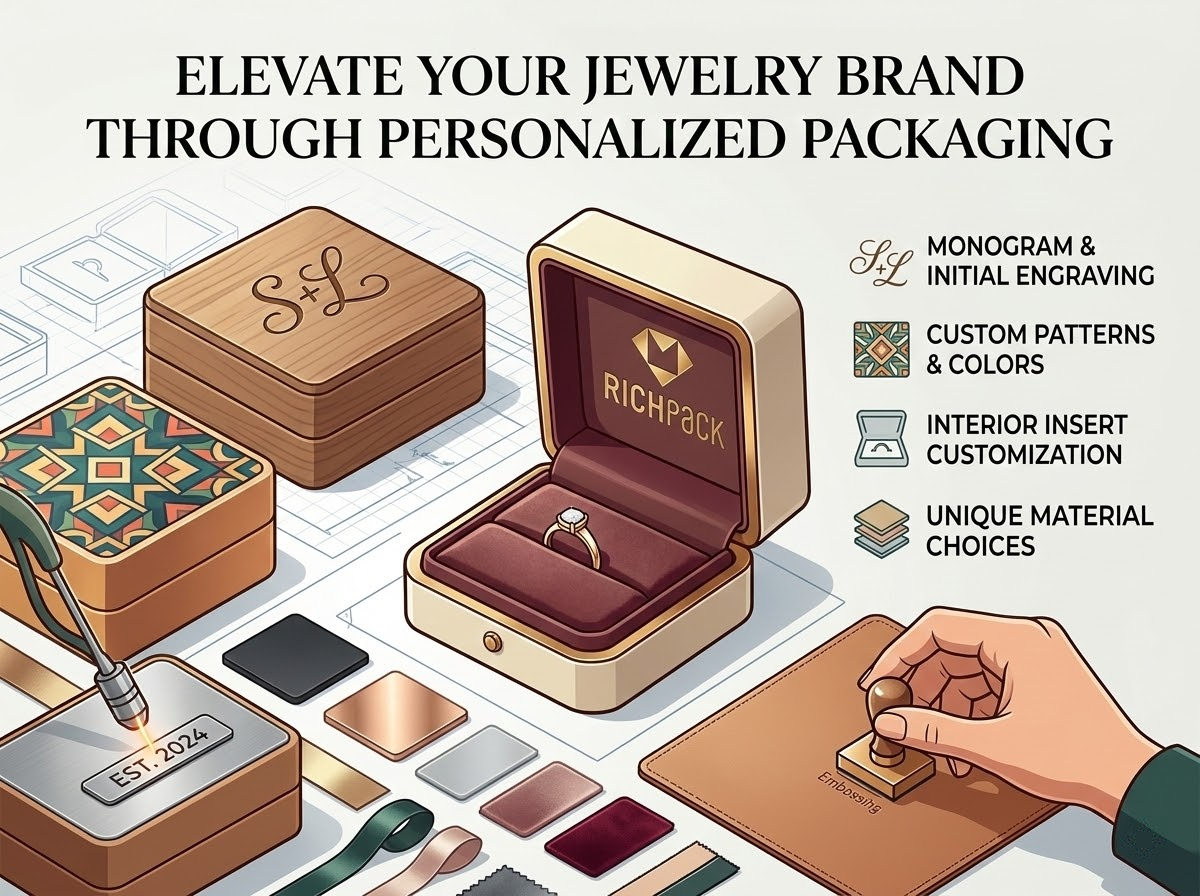 How to Personalize Custom Jewelry Boxes? - How to Personalize Custom Jewelry Boxes