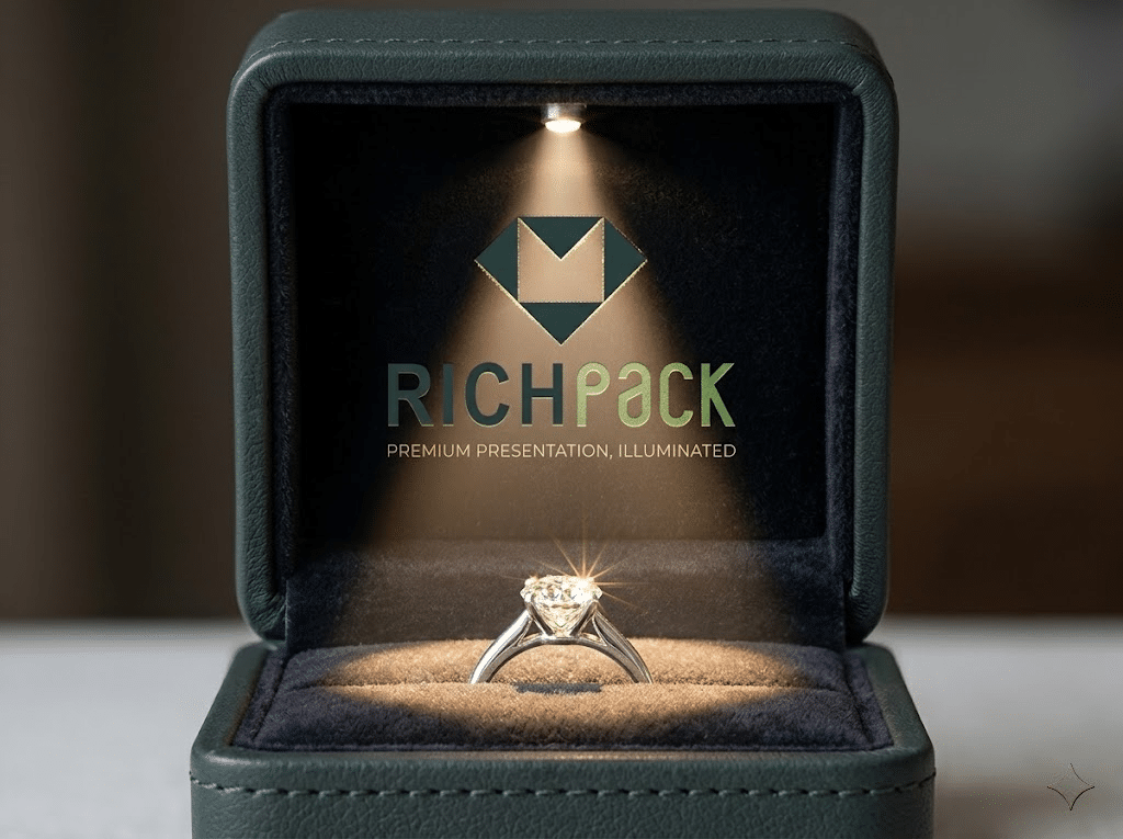 How to Customize the Best Luxury Ring Box With Light for Your Brand - Interior Branding Details That Amplify the LED Reveal