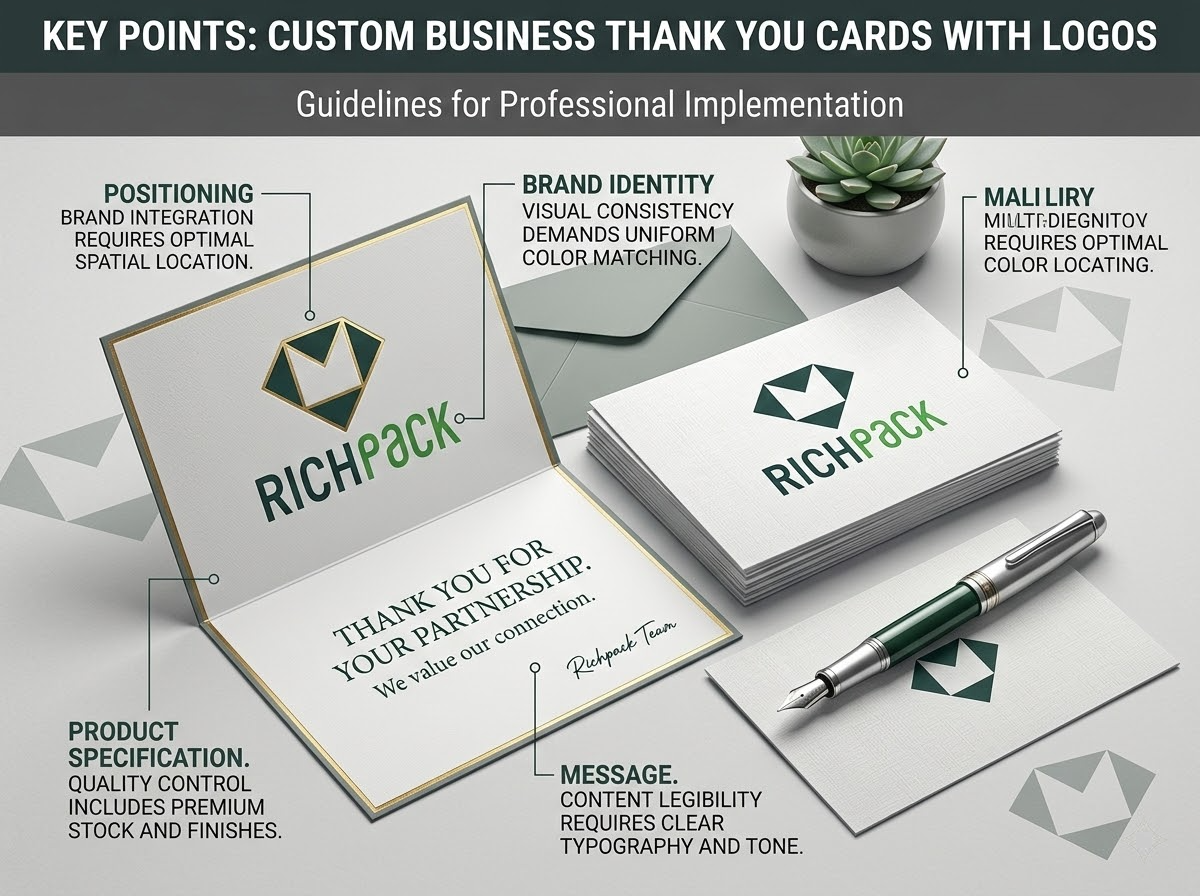 Key Points to Note for Custom Business Thank You Cards With Logos - Key Points to Note for Custom Business Thank You Cards With Logos