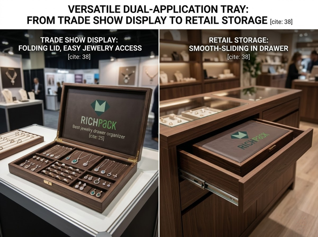 15 of the Best Jewelry Drawer Organizer Solutions in 2026 - Lidded Jewelry Display Trays for Travel and Countertop Use