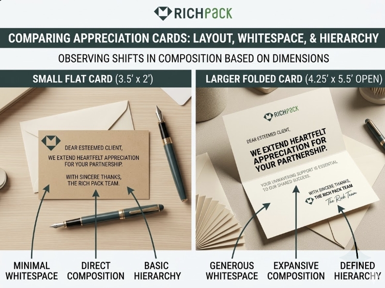 The Ultimate Guide to Choosing the Right Thank You Card Size - Match Paper Weight to Card Size 1