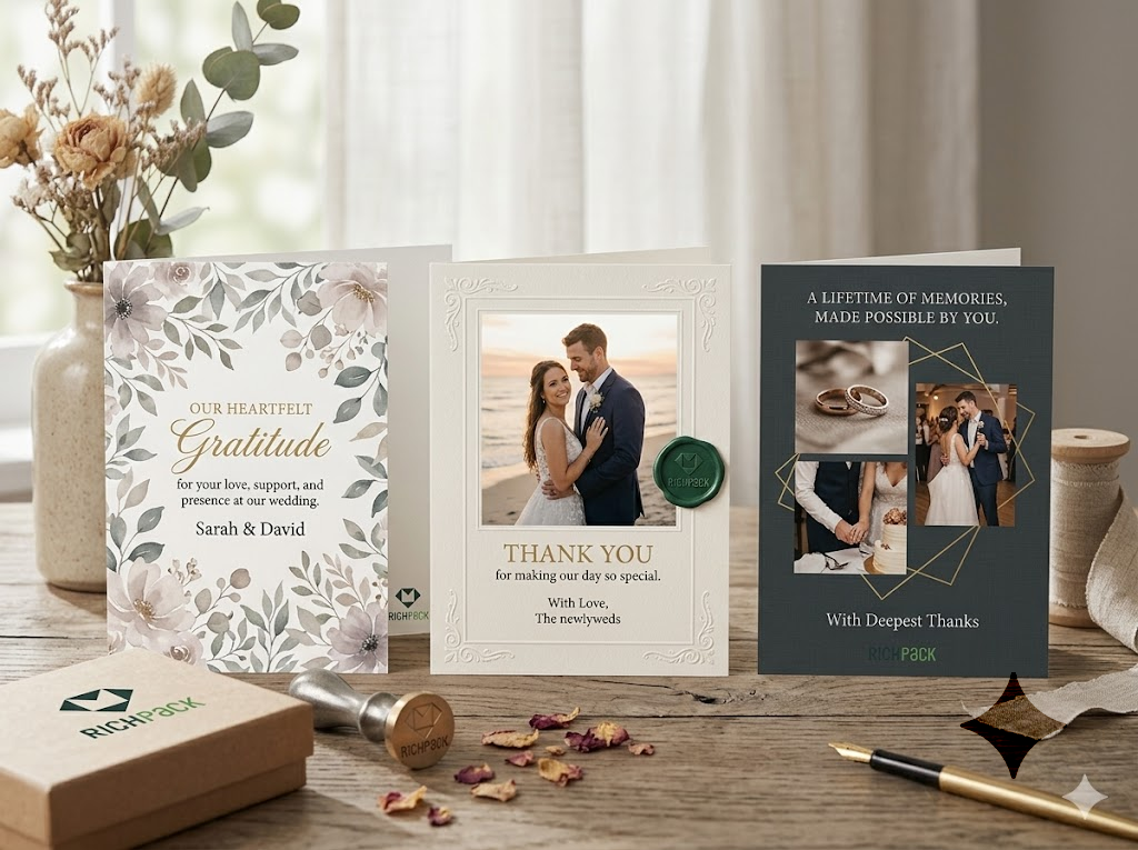 10 Creative Ideas for Personalized Wedding Thank You Cards - Photo Keepsakes