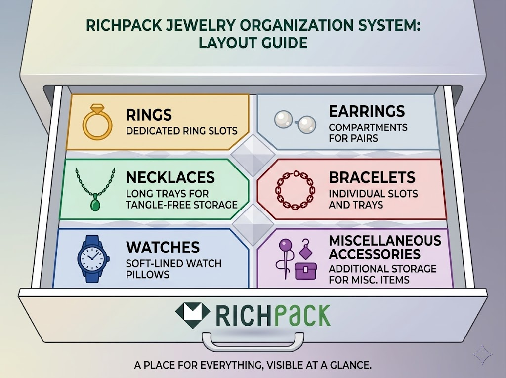 How to Use Drawer Jewelry Trays to Change Traditional Jewelry Storage - Seasonal Pieces