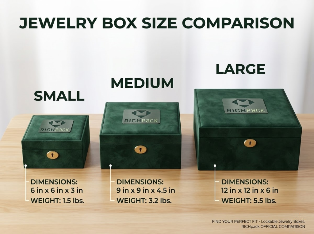 Key Considerations for Purchasing a Lockable Jewelry Box - Size and Capacity