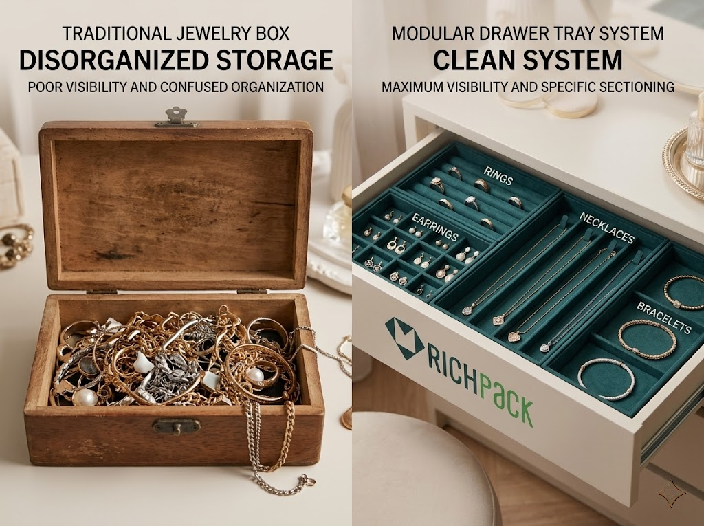 How to Use Drawer Jewelry Trays to Change Traditional Jewelry Storage - The Standard Jewelry Professionals Already Moved Past