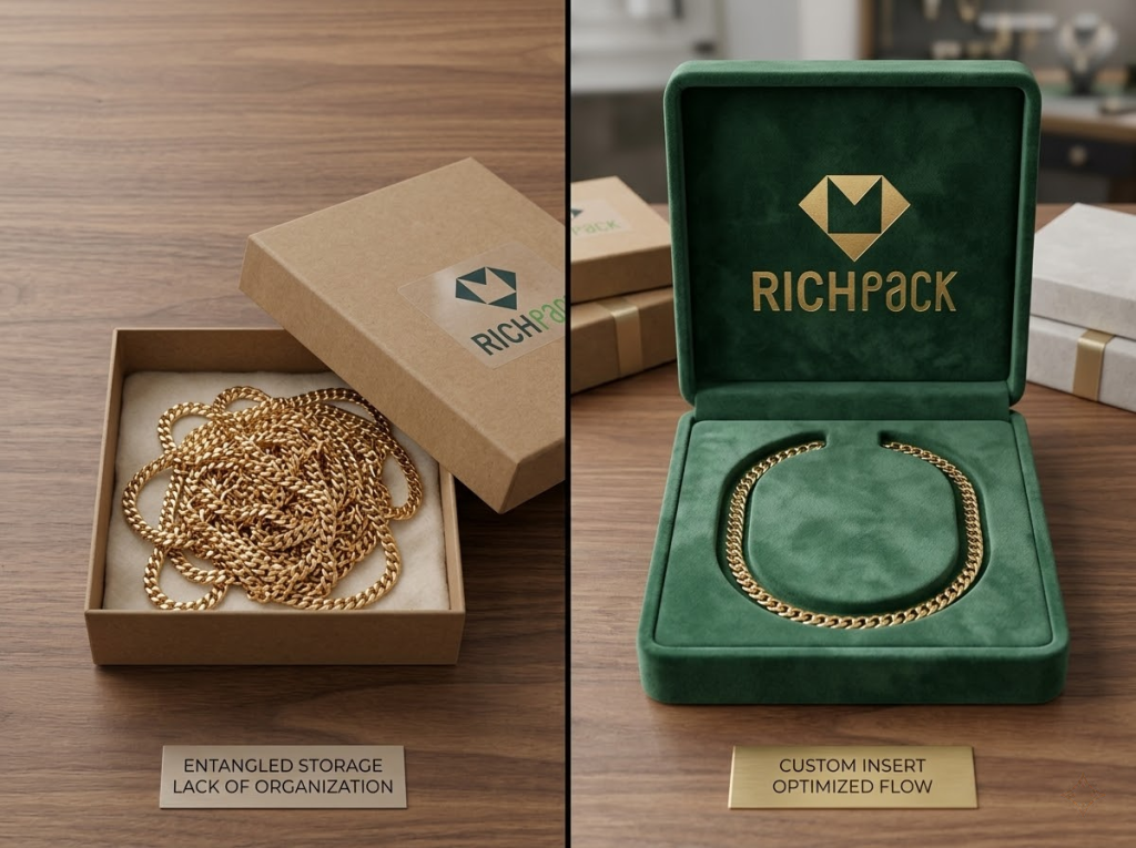 Step-by-Step Guide to Organizing Your Necklace Display Box - Too Much Chain Movement